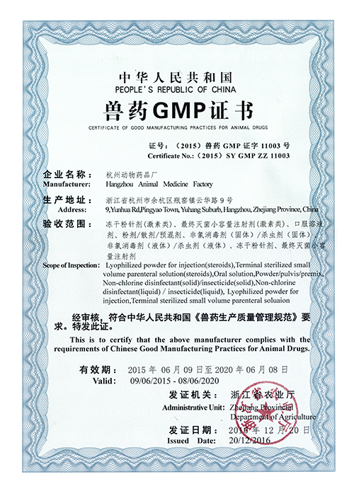 GMP证书扫描副本